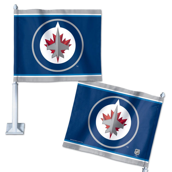 Winnipeg Jets Car Flag 11.75" x 14"