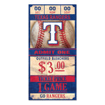 Texas Rangers Wood Sign 6x12 3/8" thick
