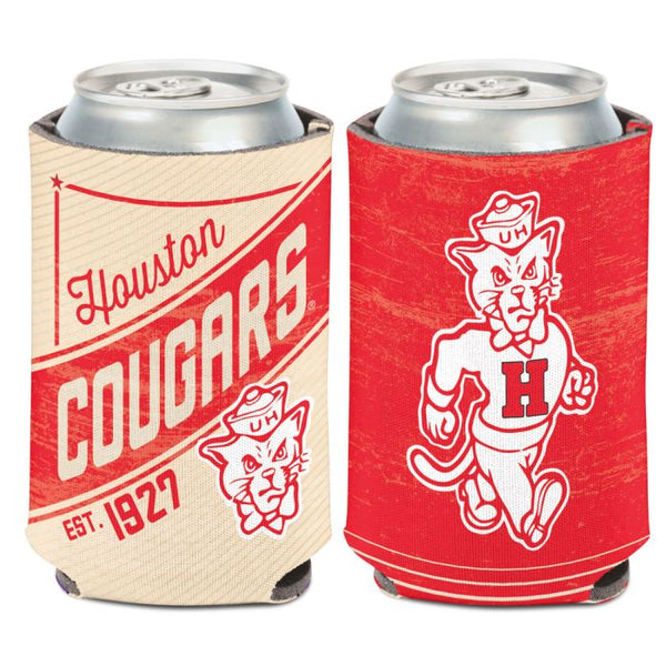 Wholesale-Houston Cougars / Vintage Collegiate Can Cooler 12 oz.