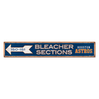 Houston Astros Wood Sign 6"x36" 3/8" thick