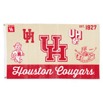 Wholesale-Houston Cougars / Vintage Collegiate Evolution Flag - Deluxe 3' X 5'