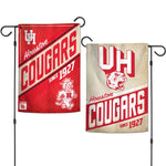 Wholesale-Houston Cougars / Vintage Collegiate Garden Flags 2 sided 12.5" x 18"