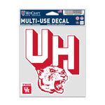 Wholesale-Houston Cougars / Vintage Collegiate Fan Decals 3.75" x 5"