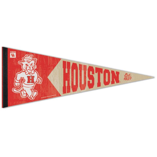 Wholesale-Houston Cougars / Vintage Collegiate Premium Pennant 12" x 30"