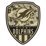Miami Dolphins Standard Issue Wood Sign 11"X14"