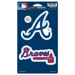Atlanta Braves 2 Pack Magnets 5" x  9"