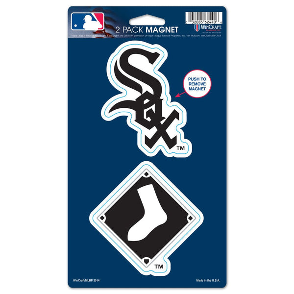 Chicago White Sox 2 Pack Magnets 5" x  9"