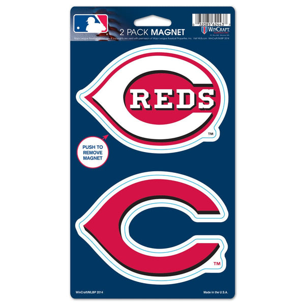 Cincinnati Reds 2 Pack Magnets 5" x  9"