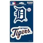 Detroit Tigers 2 Pack Magnets 5" x  9"