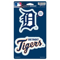 Detroit Tigers 2 Pack Magnets 5" x  9"