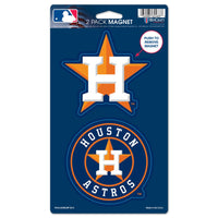 Houston Astros 2 Pack Magnets 5" x  9"