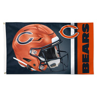 Chicago Bears Alternate Helmet Flag - Deluxe 3' X 5'