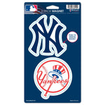 New York Yankees 2 Pack Magnets 5" x  9"