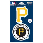 Pittsburgh Pirates 2 Pack Magnets 5" x  9"