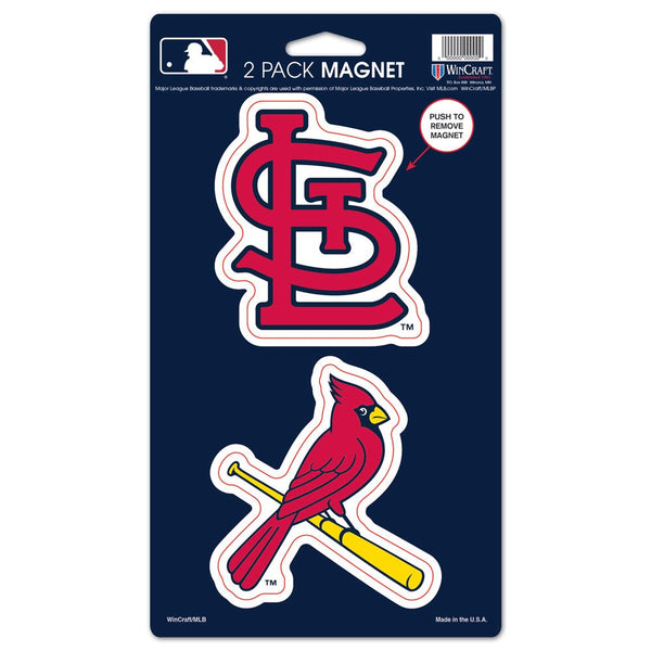 St. Louis Cardinals 2 Pack Magnets 5" x  9"