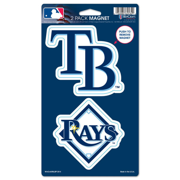 Tampa Bay Rays 2 Pack Magnets 5" x  9"