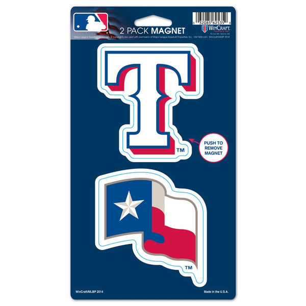 Texas Rangers 2 Pack Magnets 5" x  9"