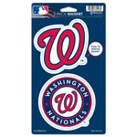 Washington Nationals 2 Pack Magnets 5" x  9"