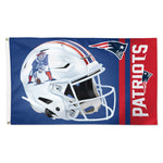 New England Patriots Alternate Helmet Flag - Deluxe 3' X 5'