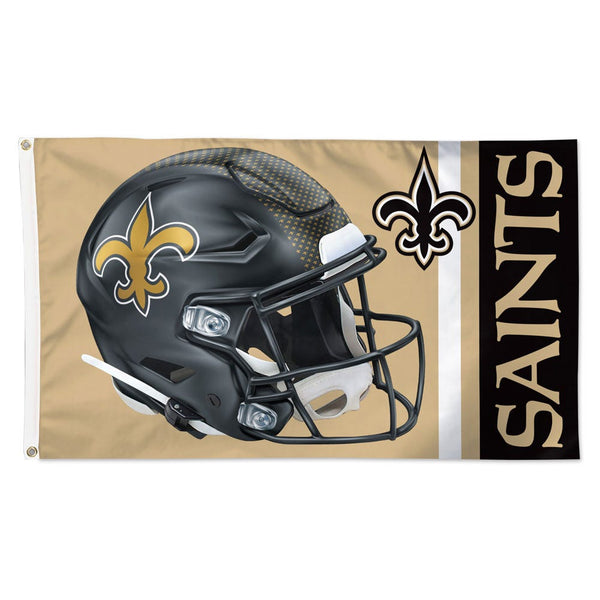 New Orleans Saints Alternate Helmet Flag - Deluxe 3' X 5'