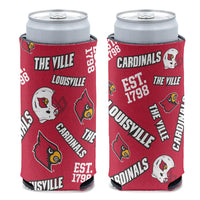 Louisville Cardinals 12 oz Slim Can Cooler