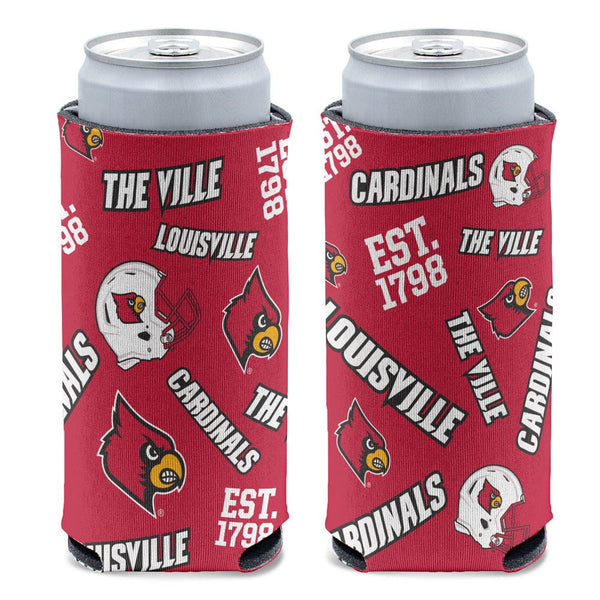 Louisville Cardinals 12 oz Slim Can Cooler