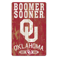 Wholesale-Oklahoma Sooners Wood Sign 11" x 17" 1/4" thick