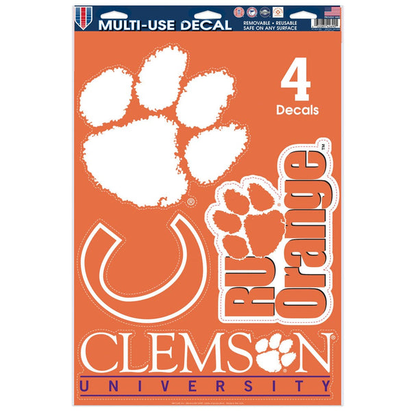 Clemson Tigers Multi-Use Decal 11" x 17"