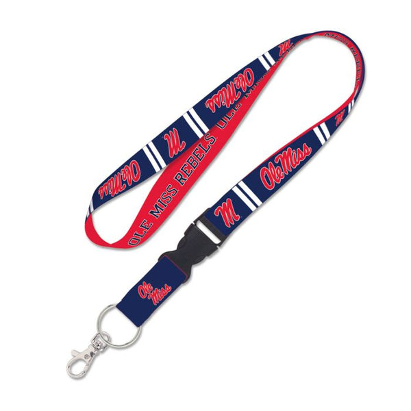 Wholesale-Ole Miss Rebels Lanyard w/detachable buckle 1"