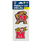 Wholesale-Maryland Terrapins Perfect Cut Decal set of two 4"x4"