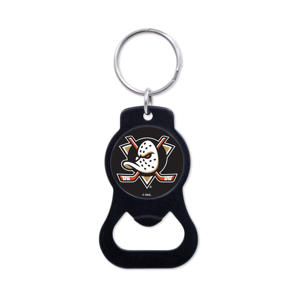 Anaheim Ducks Black Bottle Opener Key Ring