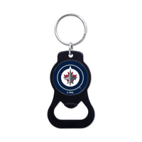 Winnipeg Jets Black Bottle Opener Key Ring