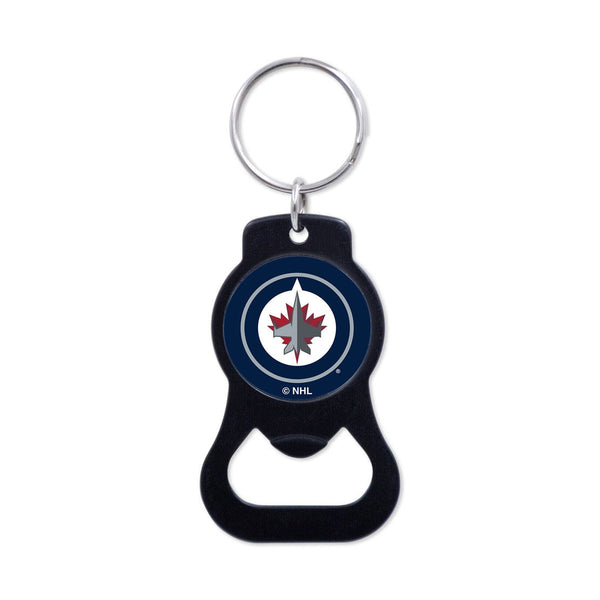 Winnipeg Jets Black Bottle Opener Key Ring