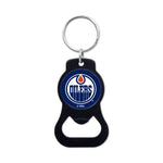 Edmonton Oilers Black Bottle Opener Key Ring