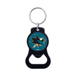 San Jose Sharks Black Bottle Opener Key Ring