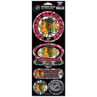 Chicago Blackhawks Prismatic Decal 4" x 11"