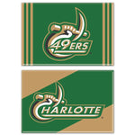 Wholesale-Charlotte Forty-Niners Rectangle Magnet, 2pack 2" x 3"