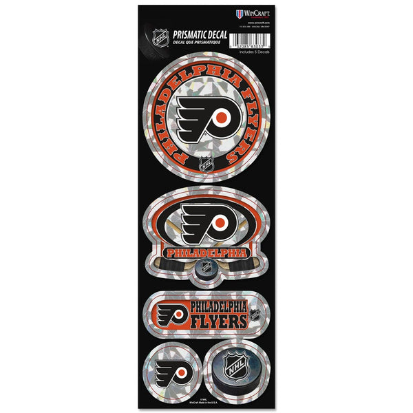 Philadelphia Flyers Prismatic Decal 4" x 11"
