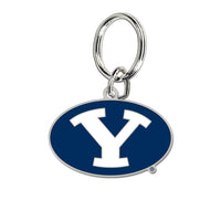 Brigham Young Cougars Cloisonne Key Ring Carded