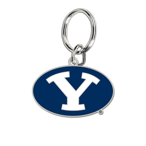 Brigham Young Cougars Cloisonne Key Ring Carded
