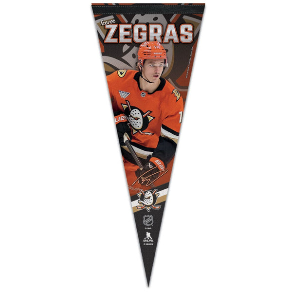 Anaheim Ducks Premium Pennant 12" x 30" Trevor Zegras