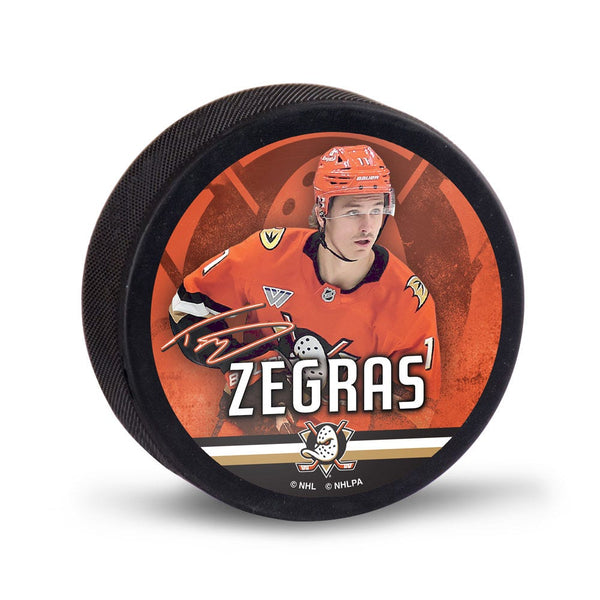 Anaheim Ducks Hockey Puck Packaged Trevor Zegras