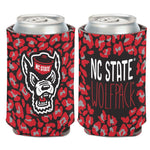 Wholesale-NC State Wolfpack North Carolina State Wolfpack Leopard Can Cooler 12 oz.