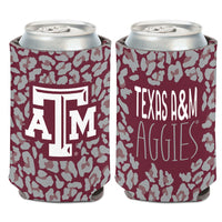 Texas A&M Aggies Leopard Can Cooler 12 oz.