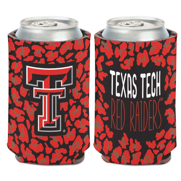 Wholesale-Texas Tech Red Raiders Leopard Can Cooler 12 oz.