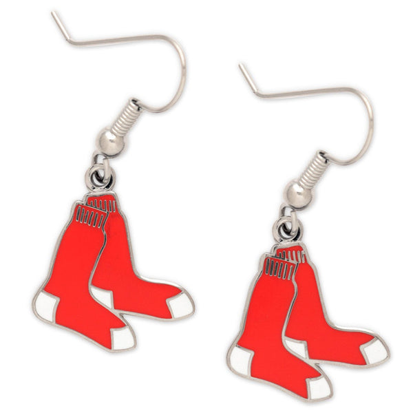 Boston Red Sox Earrings Jewelry Card