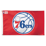 Philadelphia 76ers Design TWO Flag - Deluxe 3' X 5'