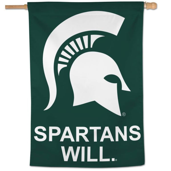 Wholesale-Michigan State Spartans Michigan State Spartans Will Vertical Flag 28" x 40"