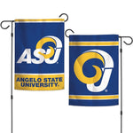 Wholesale-Angelo State Rams Garden Flags 2 sided 12.5" x 18"