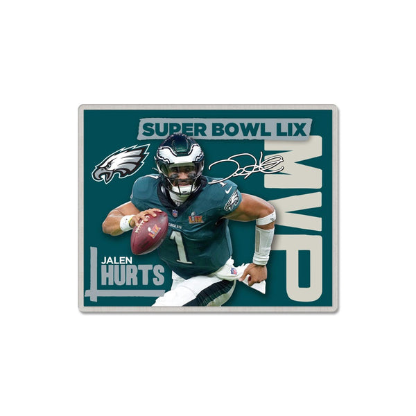 Super Bowl Champions Philadelphia Eagles Super Bowl 59 MVP Collector Pin Jewelry Card Jalen Hurts